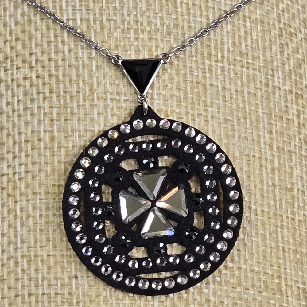Swarovski Belle Geometric Pendant Necklace - Picture 4 of 9